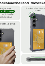 BASEY. Hoes Geschikt voor Samsung A35 Hoesje Shock Proof Case Hoes - Hoesje Geschikt voor Samsung Galaxy A35 5G Hoes Cover Shockproof - Transparant - 2 Stuks