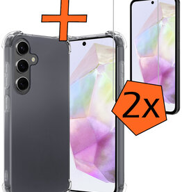 Nomfy Nomfy Samsung Galaxy A35 Hoesje Shockproof Met 2x Screenprotector