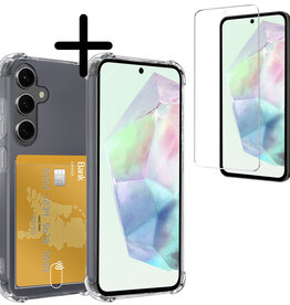 BASEY. BASEY. Samsung Galaxy A35 Hoesje Pashouder Met Screenprotector
