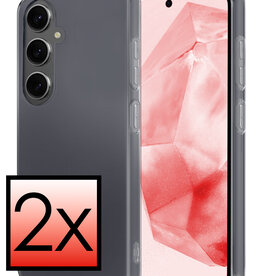 NoXx NoXx Samsung Galaxy A35 Hoesje Siliconen - Transparant - 2 PACK