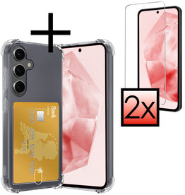 NoXx NoXx Samsung Galaxy A35 Hoesje Pashouder Met 2x Screenprotector