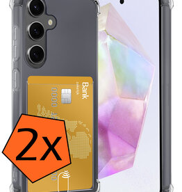 Nomfy Nomfy Samsung Galaxy A35 Hoesje Pashouder - 2 PACK