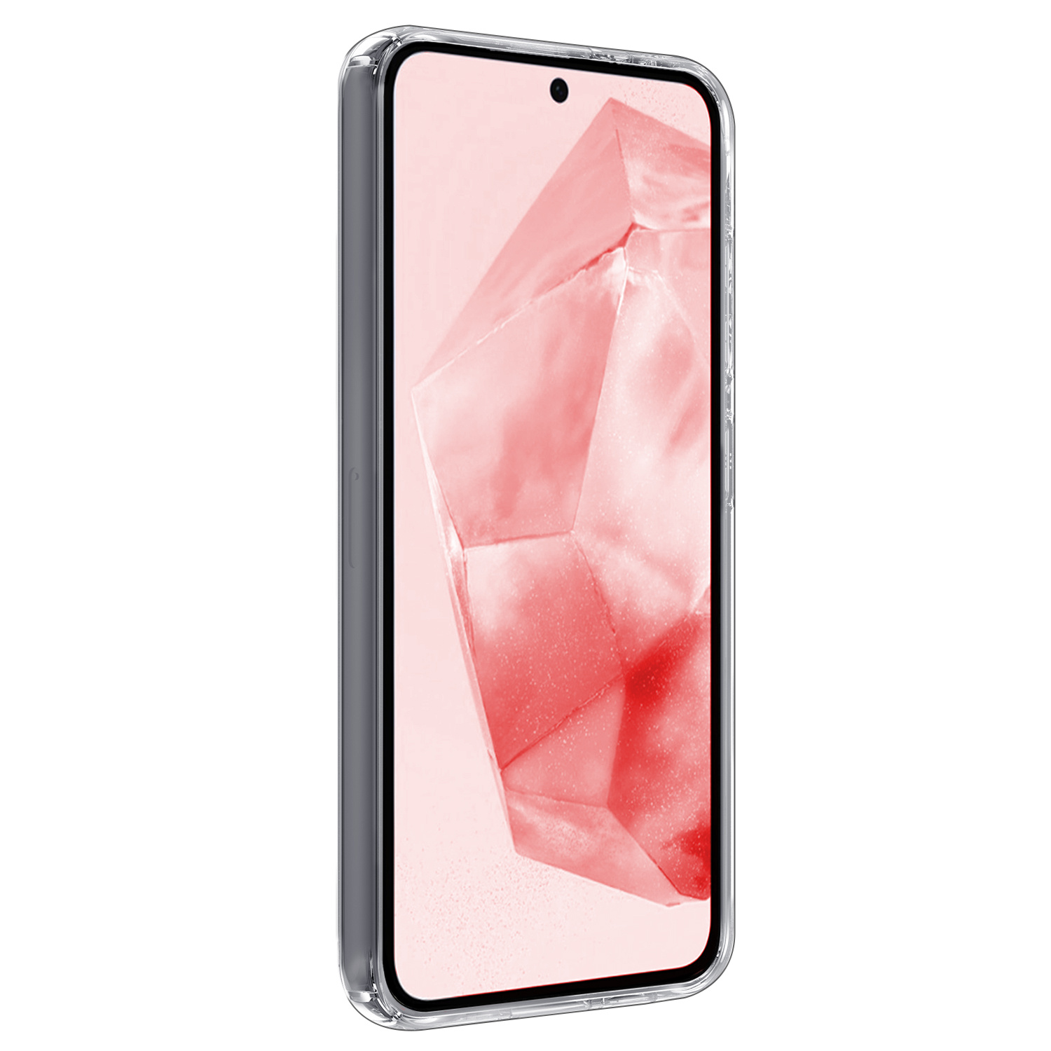 NoXx Hoes Geschikt voor Samsung A35 Hoesje Cover Siliconen Back Case Hoes Met 2x Screenprotector - Transparant