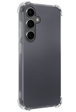 NoXx Hoes Geschikt voor Samsung A35 Hoesje Siliconen Cover Shock Proof Back Case Shockproof Hoes - Transparant - 2x