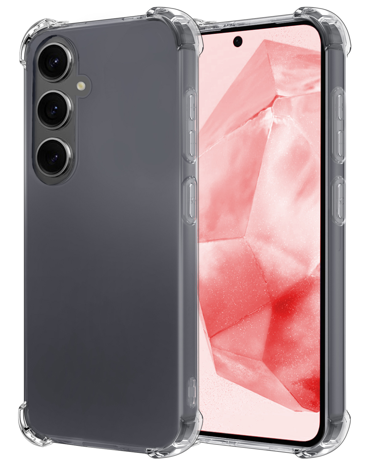 NoXx Hoes Geschikt voor Samsung A35 Hoesje Siliconen Cover Shock Proof Back Case Shockproof Hoes - Transparant