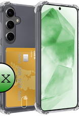 BASEY. Hoes Geschikt voor Samsung A55 Hoesje Shock Proof Case Hoes - Hoesje Geschikt voor Samsung Galaxy A55 Hoes Cover Shockproof - Transparant - 2 Stuks