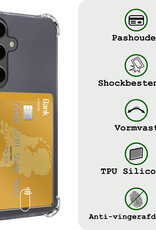 BASEY. Hoes Geschikt voor Samsung A55 Hoesje Shock Proof Case Hoes - Hoesje Geschikt voor Samsung Galaxy A55 Hoes Cover Shockproof - Transparant - 2 Stuks