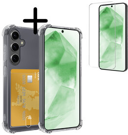 BASEY. BASEY. Samsung Galaxy A55 Hoesje Pashouder Met Screenprotector