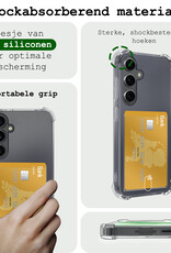 BASEY. Hoes Geschikt voor Samsung A55 Hoesje Shock Proof Case Hoes Met Screenprotector - Hoesje Geschikt voor Samsung Galaxy A55 Hoes Cover Shockproof - Transparant