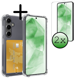 BASEY. BASEY. Samsung Galaxy A55 Hoesje Pashouder Met 2x Screenprotector