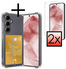 NoXx NoXx Samsung Galaxy A55 Hoesje Pashouder Met 2x Screenprotector