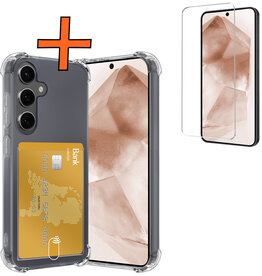 Nomfy Nomfy Samsung Galaxy A55 Hoesje Pashouder Met Screenprotector