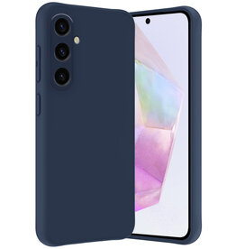 Nomfy Nomfy Samsung Galaxy A35 Hoesje Siliconen - Donkerblauw