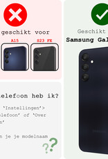 BASEY. Hoes Geschikt voor Samsung A35 Hoesje Siliconen Back Cover Case - Hoesje Geschikt voor Samsung Galaxy A35 5G Hoes Cover Hoesje - Donkergroen