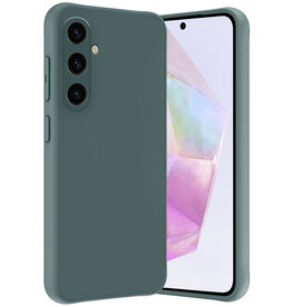 Nomfy Nomfy Samsung Galaxy A35 Hoesje Siliconen - Donkergroen