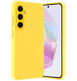 Nomfy Nomfy Samsung Galaxy A35 Hoesje Siliconen - Geel