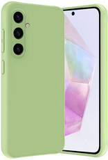 Nomfy Hoesje Geschikt voor Samsung A35 Hoesje Siliconen Cover Case - Hoes Geschikt voor Samsung Galaxy A35 5G Hoes Back Case - Groen