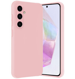 Nomfy Nomfy Samsung Galaxy A35 Hoesje Siliconen - Lichtroze