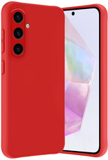 Nomfy Hoesje Geschikt voor Samsung A35 Hoesje Siliconen Cover Case - Hoes Geschikt voor Samsung Galaxy A35 5G Hoes Back Case - Rood