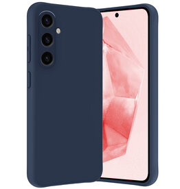 NoXx NoXx Samsung Galaxy A35 Hoesje Siliconen - Donkerblauw