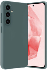 NoXx Hoes Geschikt voor Samsung A35 Hoesje Cover Siliconen Back Case Hoes - Donkergroen