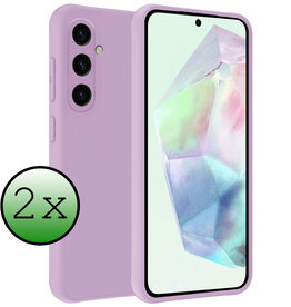 BASEY. BASEY. Samsung Galaxy A35 Hoesje Siliconen - Lila - 2 PACK