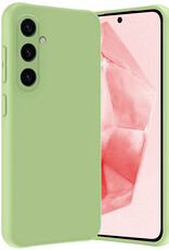 NoXx Hoes Geschikt voor Samsung A35 Hoesje Cover Siliconen Back Case Hoes - Groen