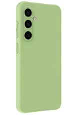 NoXx Hoes Geschikt voor Samsung A35 Hoesje Cover Siliconen Back Case Hoes - Groen