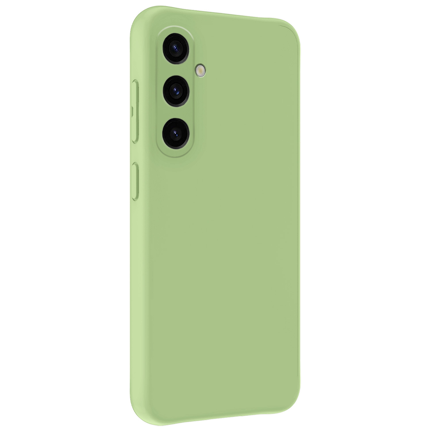 NoXx Hoes Geschikt voor Samsung A35 Hoesje Cover Siliconen Back Case Hoes - Groen