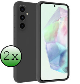 BASEY. BASEY. Samsung Galaxy A35 Hoesje Siliconen - Zwart - 2 PACK