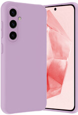 NoXx Hoes Geschikt voor Samsung A35 Hoesje Cover Siliconen Back Case Hoes - Lila