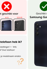 Nomfy Hoesje Geschikt voor Samsung A35 Hoesje Siliconen Cover Case - Hoes Geschikt voor Samsung Galaxy A35 5G Hoes Back Case - 2-PACK - Zwart