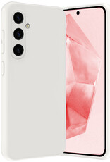 NoXx Hoes Geschikt voor Samsung A35 Hoesje Cover Siliconen Back Case Hoes - Wit