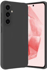 NoXx Hoes Geschikt voor Samsung A35 Hoesje Cover Siliconen Back Case Hoes - Zwart