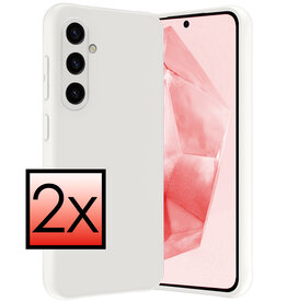 NoXx NoXx Samsung Galaxy A35 Hoesje Siliconen - Wit - 2 PACK