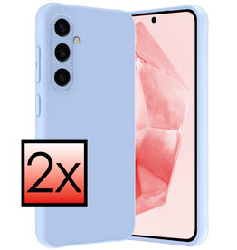 NoXx NoXx Samsung Galaxy A35 Hoesje Siliconen - Lichtroze - 2 PACK