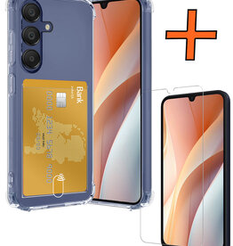 Nomfy Nomfy Samsung Galaxy A15 Hoesje Pashouder Met Screenprotector