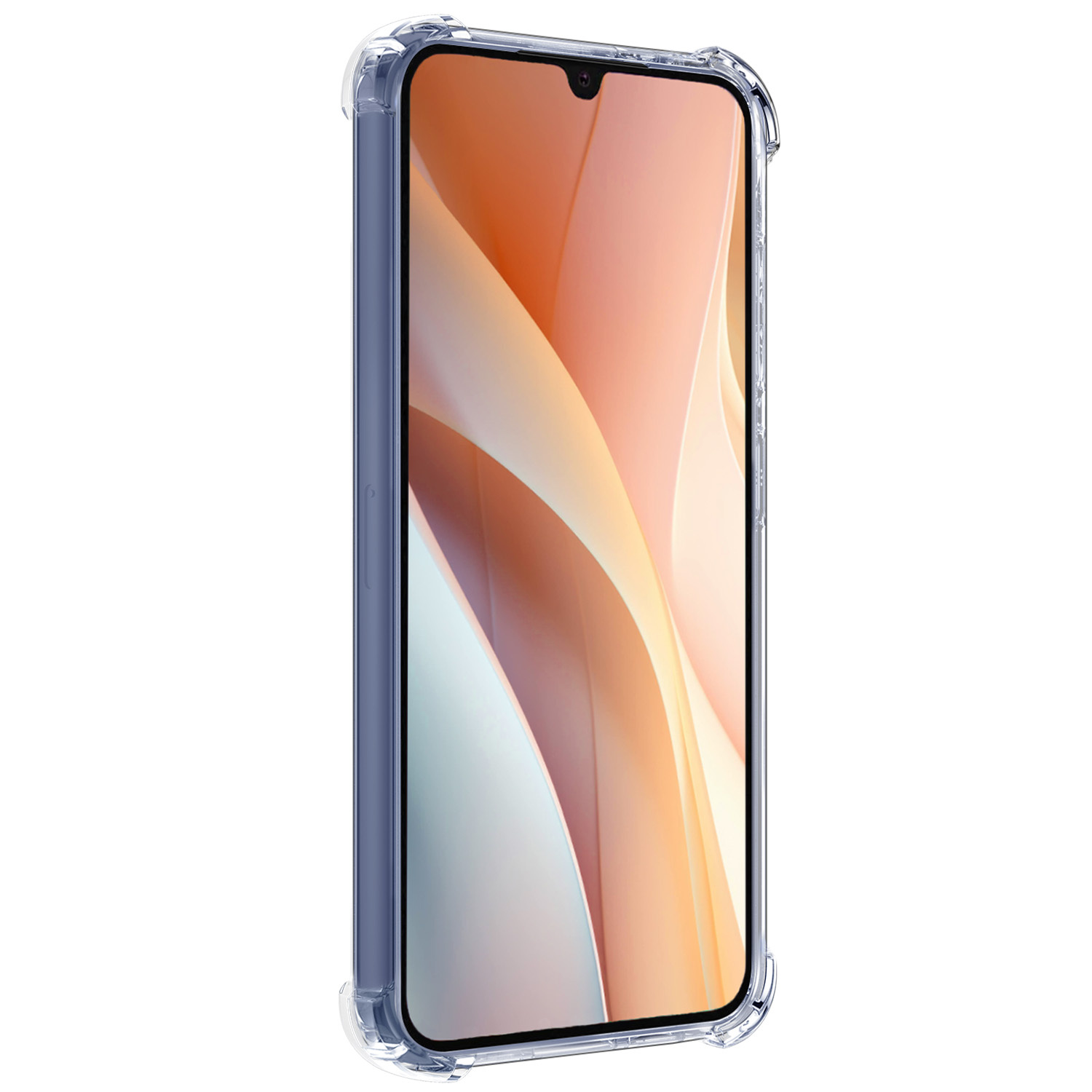 Nomfy Hoesje Geschikt voor Samsung A15 Hoesje Pasjeshouder Shockproof Pas Houder Met Screenprotector - Hoesje Geschikt voor Samsung Galaxy A15 Hoes Met Kaarthouder - Transparant