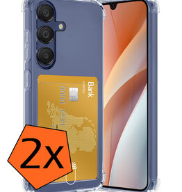 Nomfy Nomfy Samsung Galaxy A15 Hoesje Pashouder - 2 PACK
