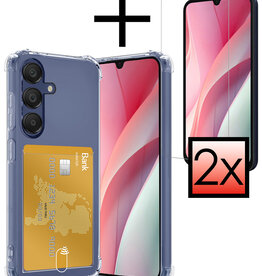 NoXx NoXx Samsung Galaxy A15 Hoesje Pashouder Met 2x Screenprotector