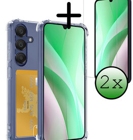 BASEY. BASEY. Samsung Galaxy A15 Hoesje Pashouder Met 2x Screenprotector