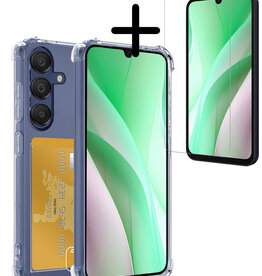 BASEY. BASEY. Samsung Galaxy A15 Hoesje Pashouder Met Screenprotector