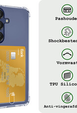 BASEY. Hoes Geschikt voor Samsung A15 Hoesje Shock Proof Case Hoes - Hoesje Geschikt voor Samsung Galaxy A15 Hoes Cover Shockproof - Transparant - 2 Stuks