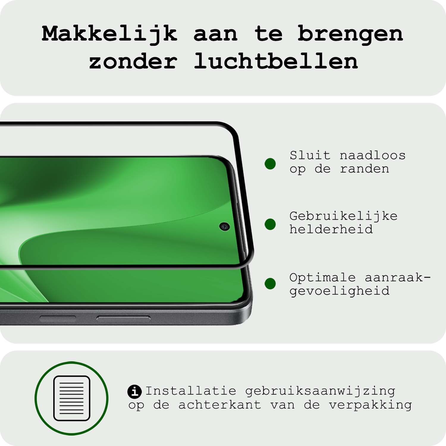 BASEY. Screenprotector Geschikt voor OPPO A79 Screenprotector Beschermglas Full Cover - Screenprotector Geschikt voor OPPO A79 Screen Protector Full Cover