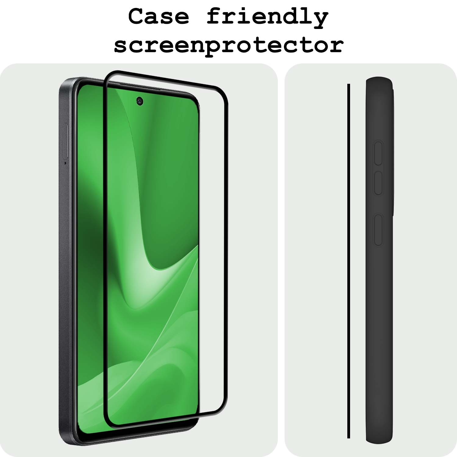 BASEY. Screenprotector Geschikt voor OPPO A79 Screenprotector Beschermglas Full Cover - Screenprotector Geschikt voor OPPO A79 Screen Protector Full Cover