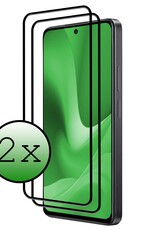 BASEY. Screenprotector Geschikt voor OPPO A79 Screenprotector Beschermglas Full Cover - Screenprotector Geschikt voor OPPO A79 Screen Protector Full Cover - 2 Stuks