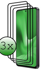 BASEY. Screenprotector Geschikt voor OPPO A79 Screenprotector Beschermglas Full Cover - Screenprotector Geschikt voor OPPO A79 Screen Protector Full Cover - 3 Stuks