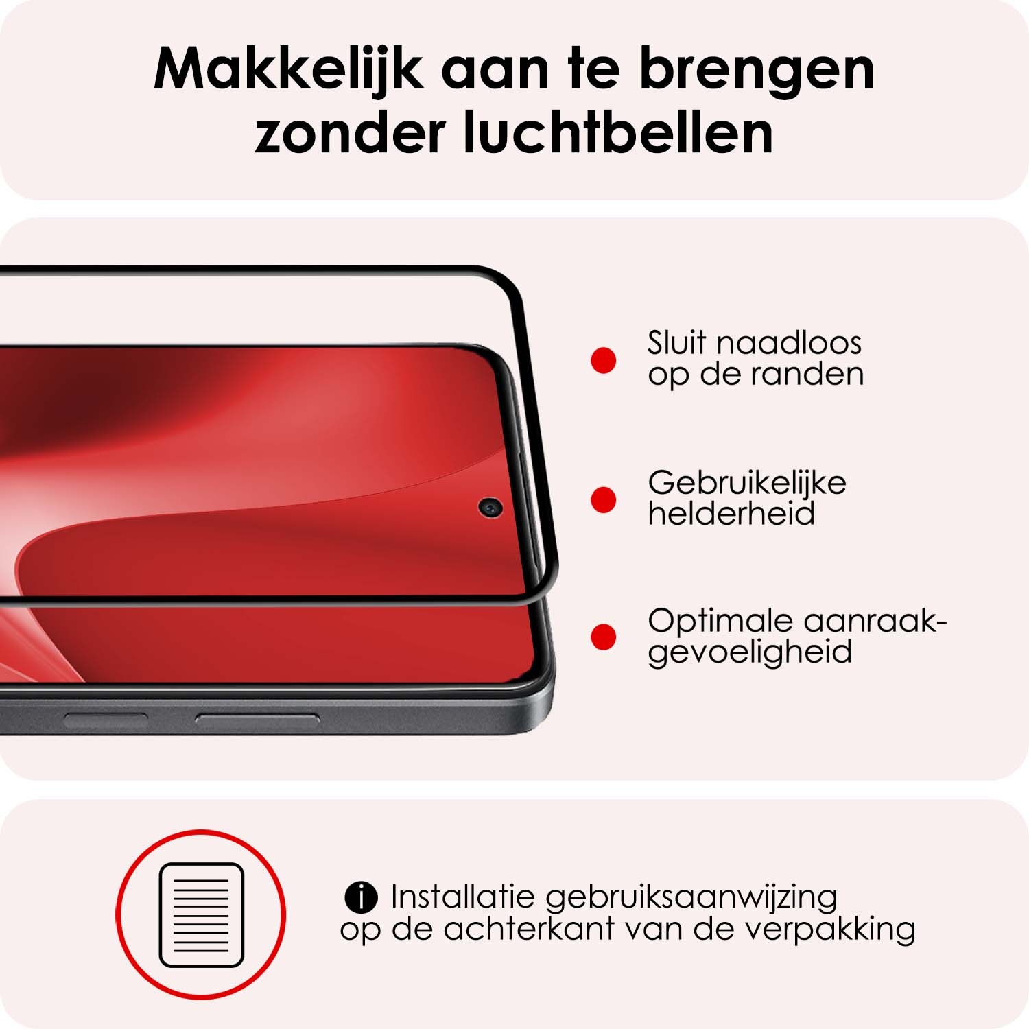 NoXx Screenprotector Geschikt voor OPPO A79 Screenprotector Tempered Glass Gehard Glas Full Cover - 2x