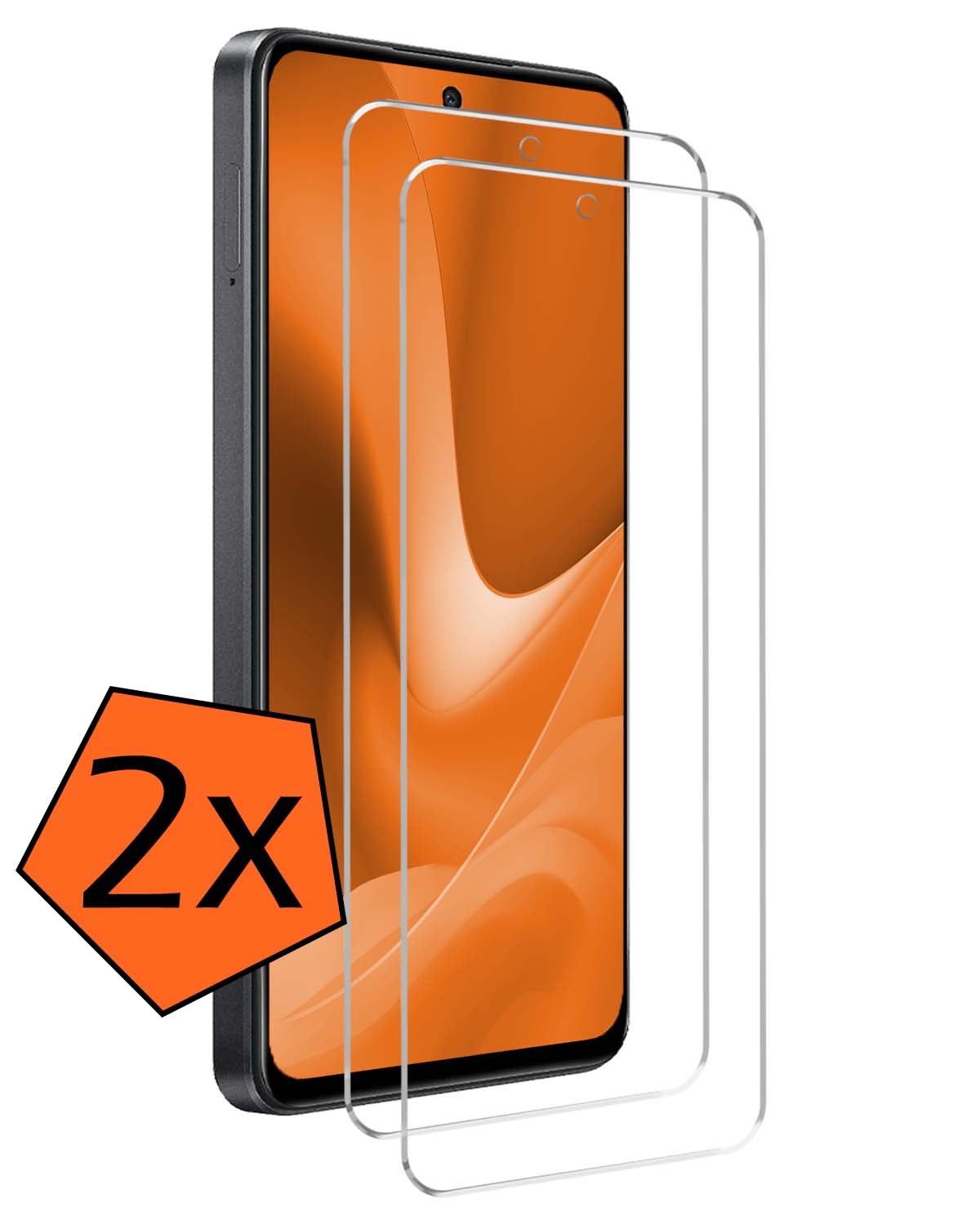Nomfy Screenprotector Geschikt voor OPPO A79 Screenprotector Bescherm Glas Tempered Glass - Screenprotector Geschikt voor OPPO A79 Screen Protector - 2 PACK