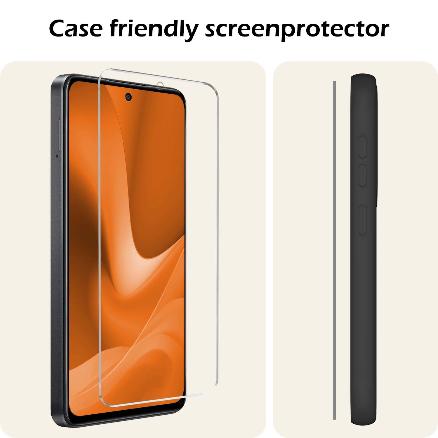 Nomfy Screenprotector Geschikt voor OPPO A79 Screenprotector Bescherm Glas Tempered Glass - Screenprotector Geschikt voor OPPO A79 Screen Protector - 2 PACK